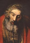 REMBRANDT Harmenszoon van Rijn The Return of the Prodigal Son (detail) painting